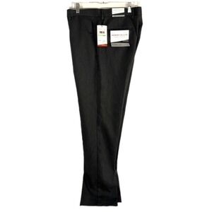 Perry Ellis Dress Pants Men 34x32 Slate Modern Fit Performance Stretch Grey